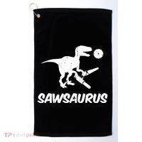 Sawsaurus TRex Tyrannosaurus Rex Funny Golf Towel thumb 0
