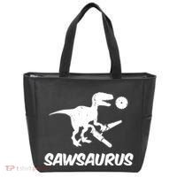 Sawsaurus TRex Tyrannosaurus Rex Funny Tote Bag thumb 0