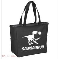 Sawsaurus TRex Tyrannosaurus Rex Funny Tote Bag thumb 2