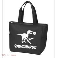 Sawsaurus TRex Tyrannosaurus Rex Funny Tote Bag thumb 3