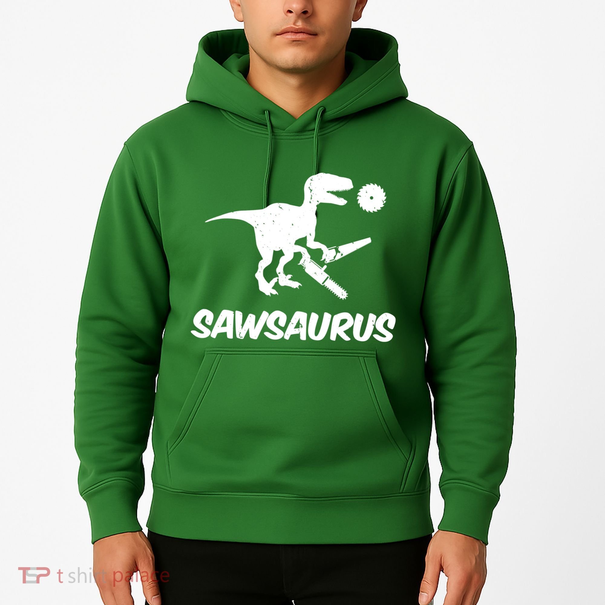 Sawsaurus TRex Tyrannosaurus Rex Funny Hoodie