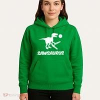 Sawsaurus TRex Tyrannosaurus Rex Funny Hoodie thumb 5