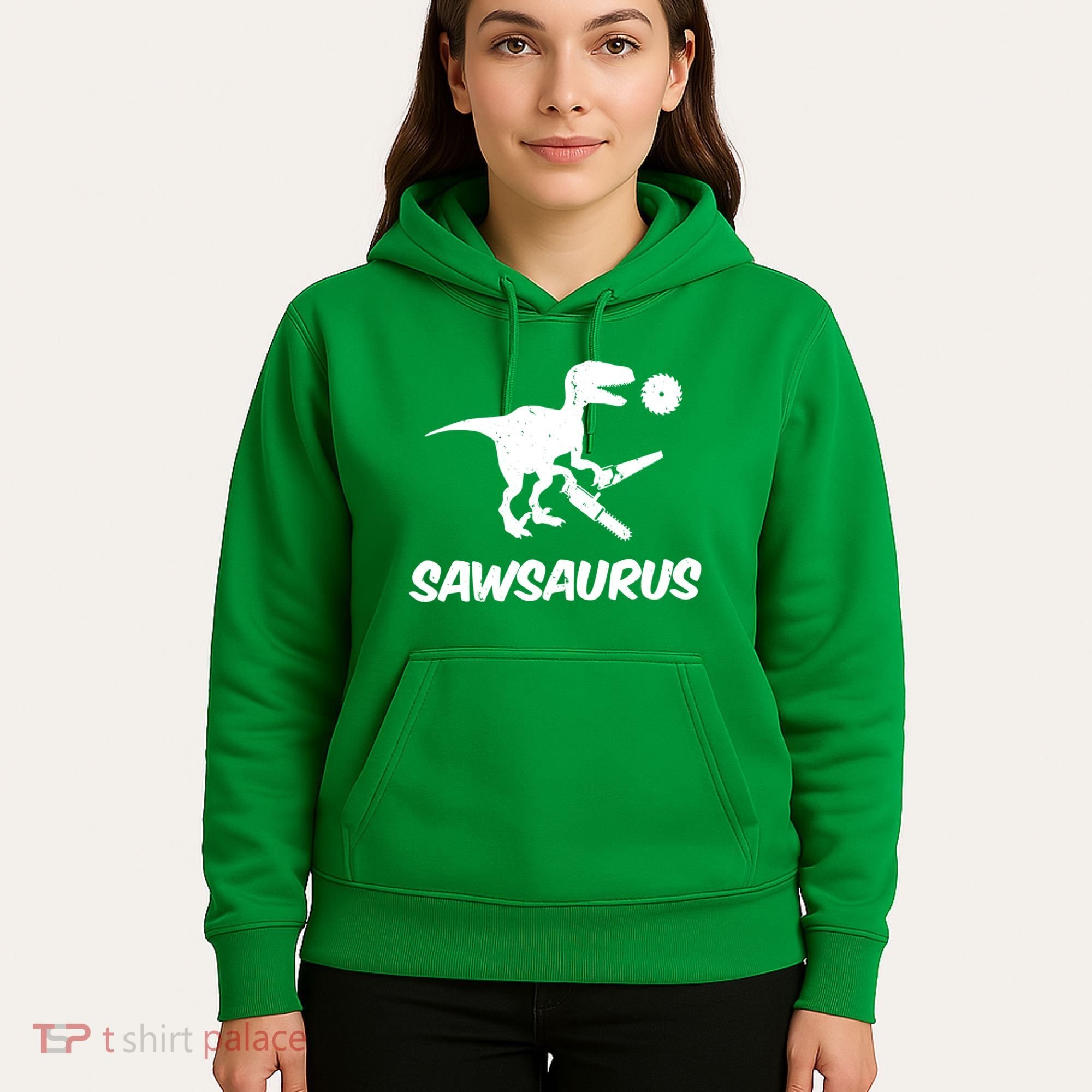 Sawsaurus TRex Tyrannosaurus Rex Funny Hoodie