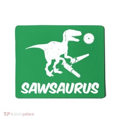 Sawsaurus TRex Tyrannosaurus Rex Funny Mousepad