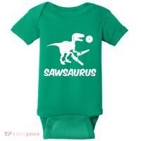Sawsaurus TRex Tyrannosaurus Rex Funny Baby Bodysuit thumb 0