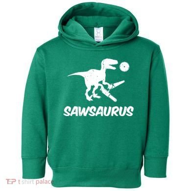 Sawsaurus TRex Tyrannosaurus Rex Funny Toddler Hoodie