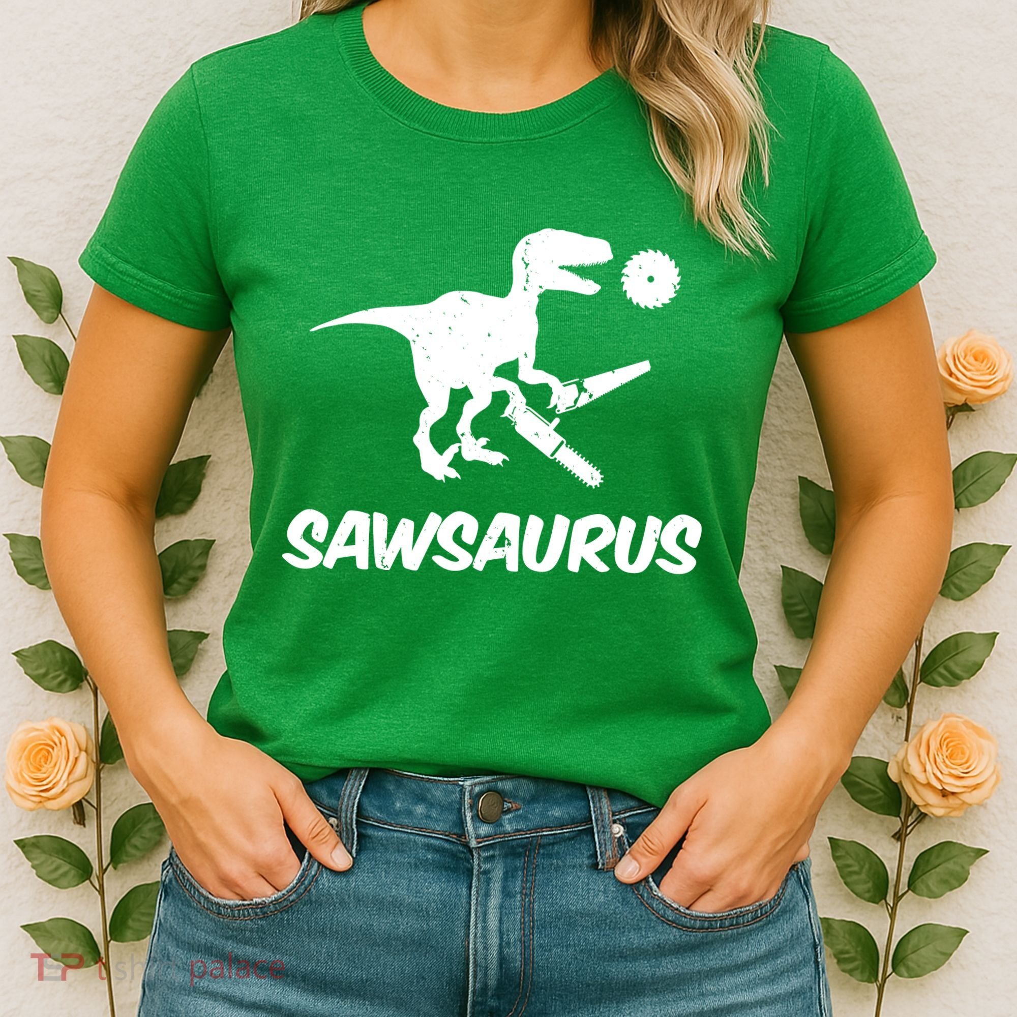 Sawsaurus TRex Tyrannosaurus Rex Funny Women's T-Shirt