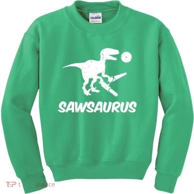 Sawsaurus TRex Tyrannosaurus Rex Funny Kids Sweatshirt