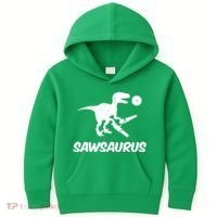 Sawsaurus TRex Tyrannosaurus Rex Funny Kids Hoodie thumb 0
