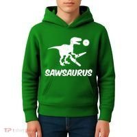 Sawsaurus TRex Tyrannosaurus Rex Funny Kids Hoodie thumb 4