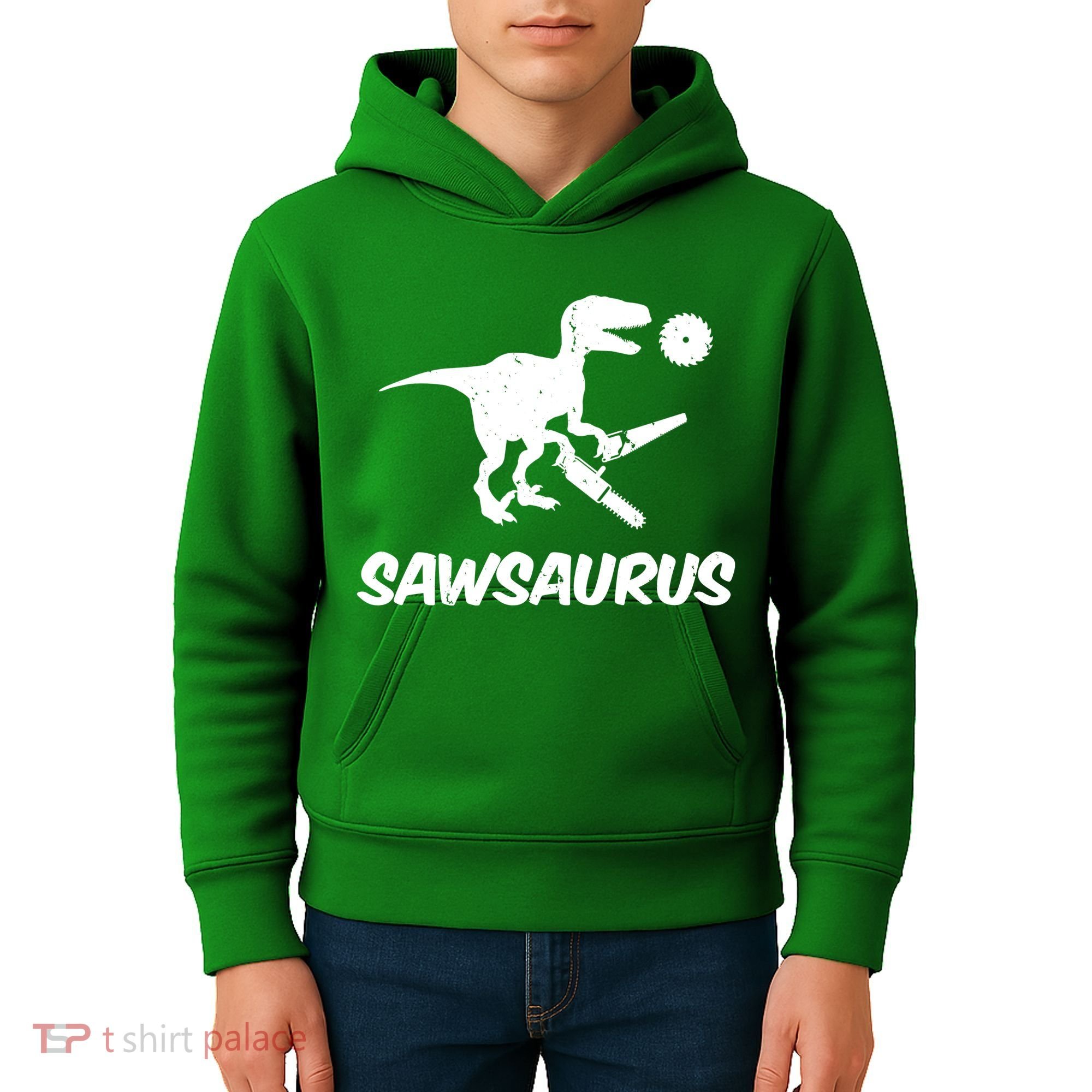 Sawsaurus TRex Tyrannosaurus Rex Funny Kids Hoodie