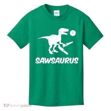 Sawsaurus TRex Tyrannosaurus Rex Funny Kids T-Shirt