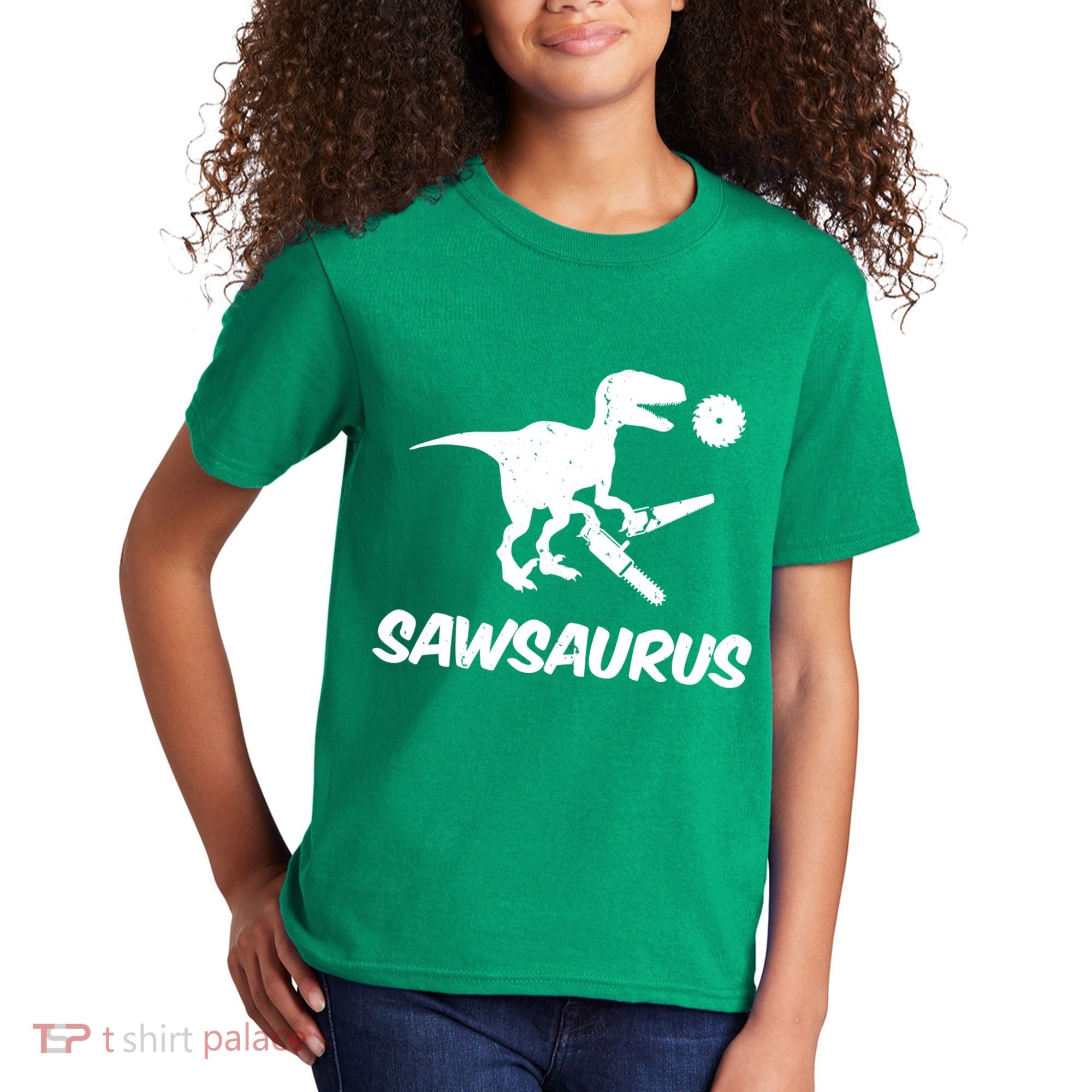Sawsaurus TRex Tyrannosaurus Rex Funny Kids T-Shirt