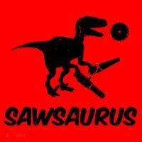 Sawsaurus TRex Tyrannosaurus Rex Funny Santa Hat thumb 1