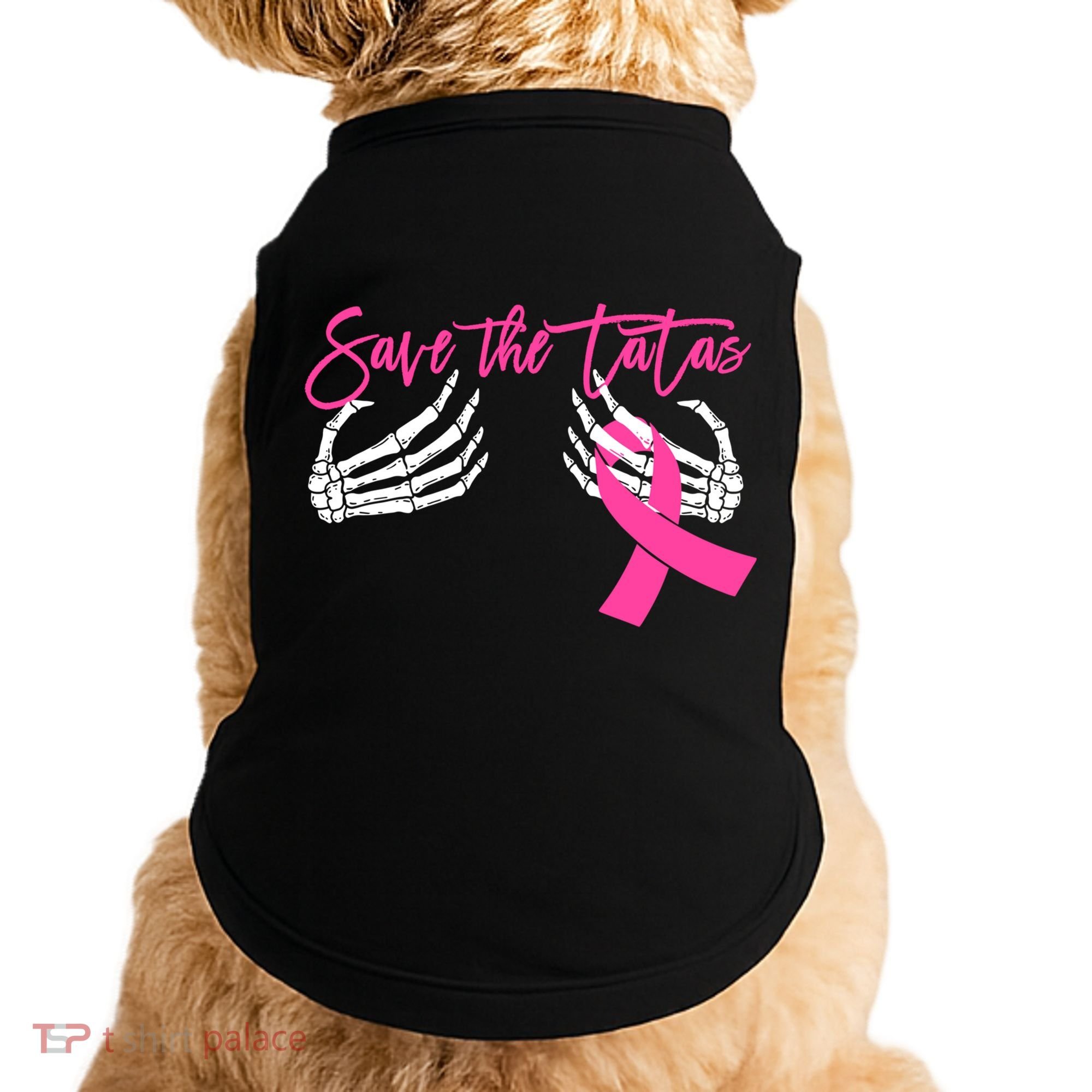 Save The Tatas Breast Cancer Awareness Gift Doggie Tank