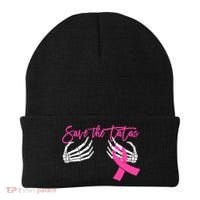 Save The Tatas Breast Cancer Awareness Gift Beanie thumb 0