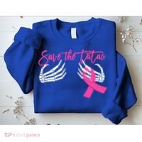 Save The Tatas Breast Cancer Awareness Gift Sweatshirt thumb 2