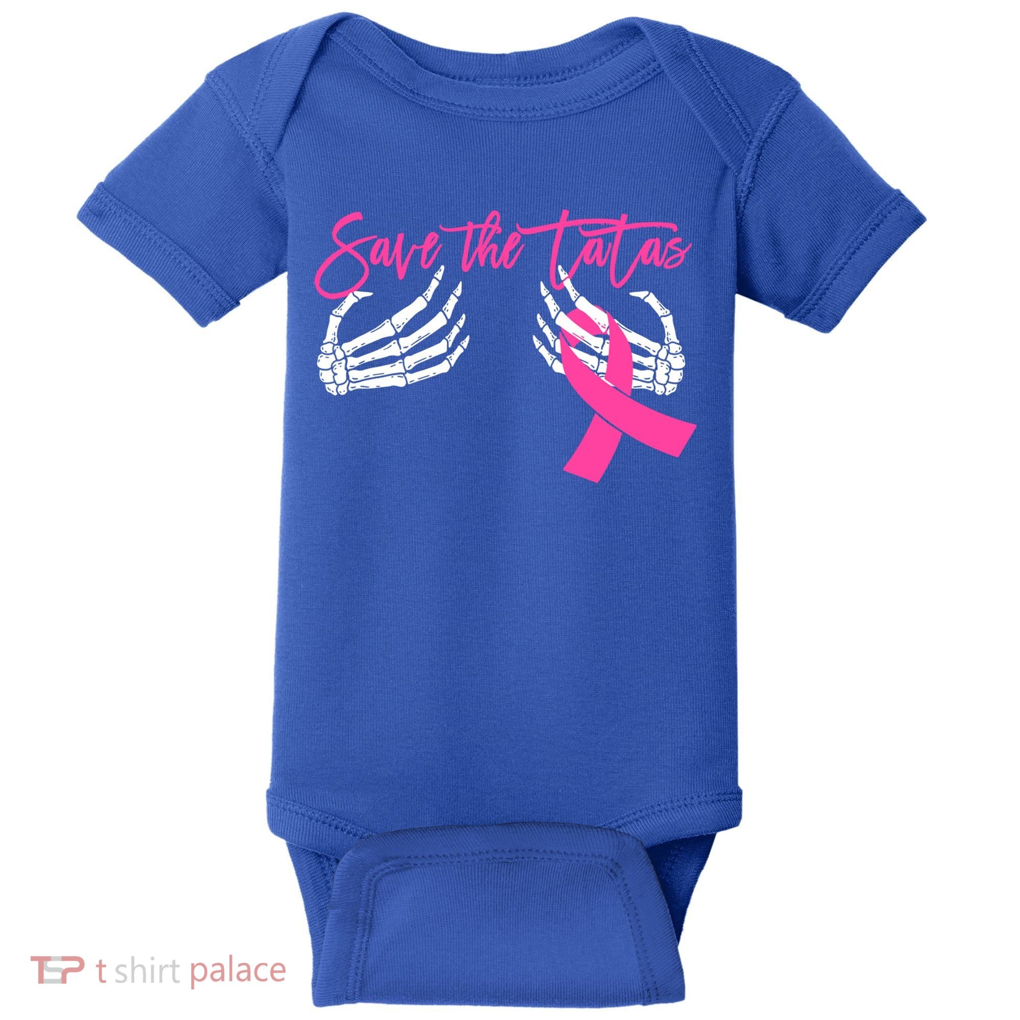 Save The Tatas Breast Cancer Awareness Gift Baby Bodysuit