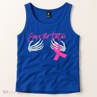 Save The Tatas Breast Cancer Awareness Gift Tank Top thumb 2
