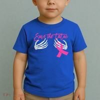 Save The Tatas Breast Cancer Awareness Gift Toddler T-Shirt thumb 2