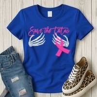 Save The Tatas Breast Cancer Awareness Gift Women's T-Shirt thumb 3