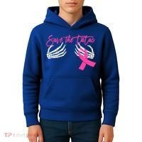 Save The Tatas Breast Cancer Awareness Gift Kids Hoodie thumb 4