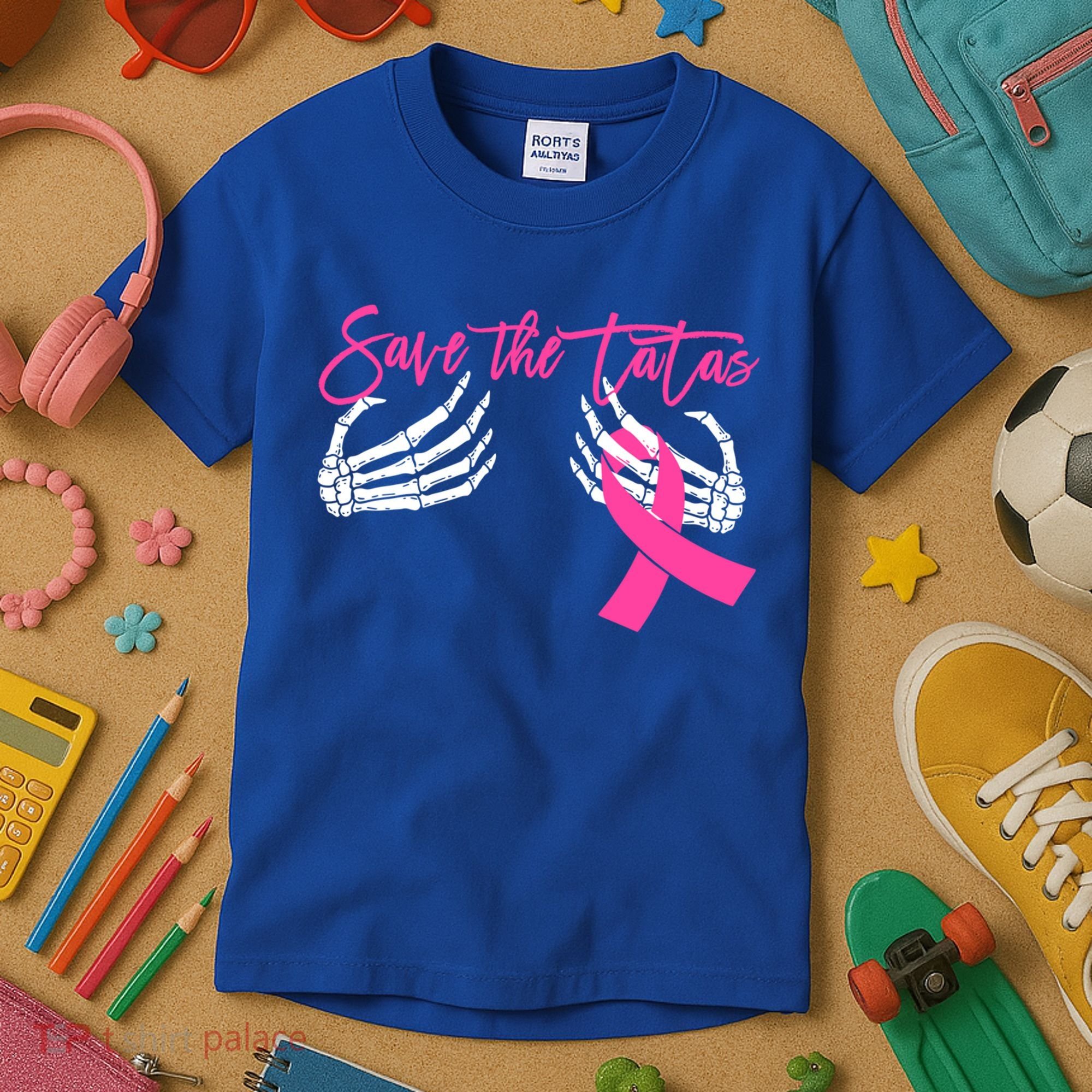 Save The Tatas Breast Cancer Awareness Gift Kids T-Shirt