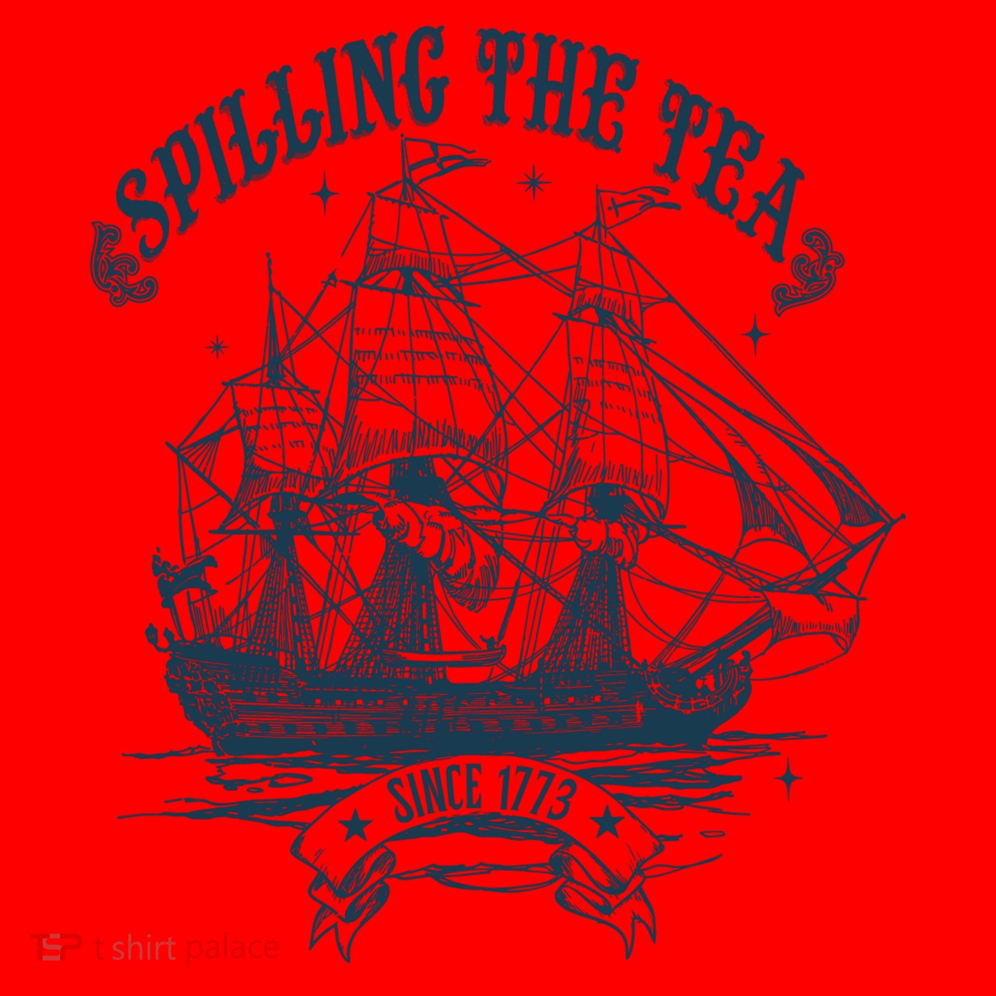 Spilling The Tea Since 1773 America Freedom Santa Hat