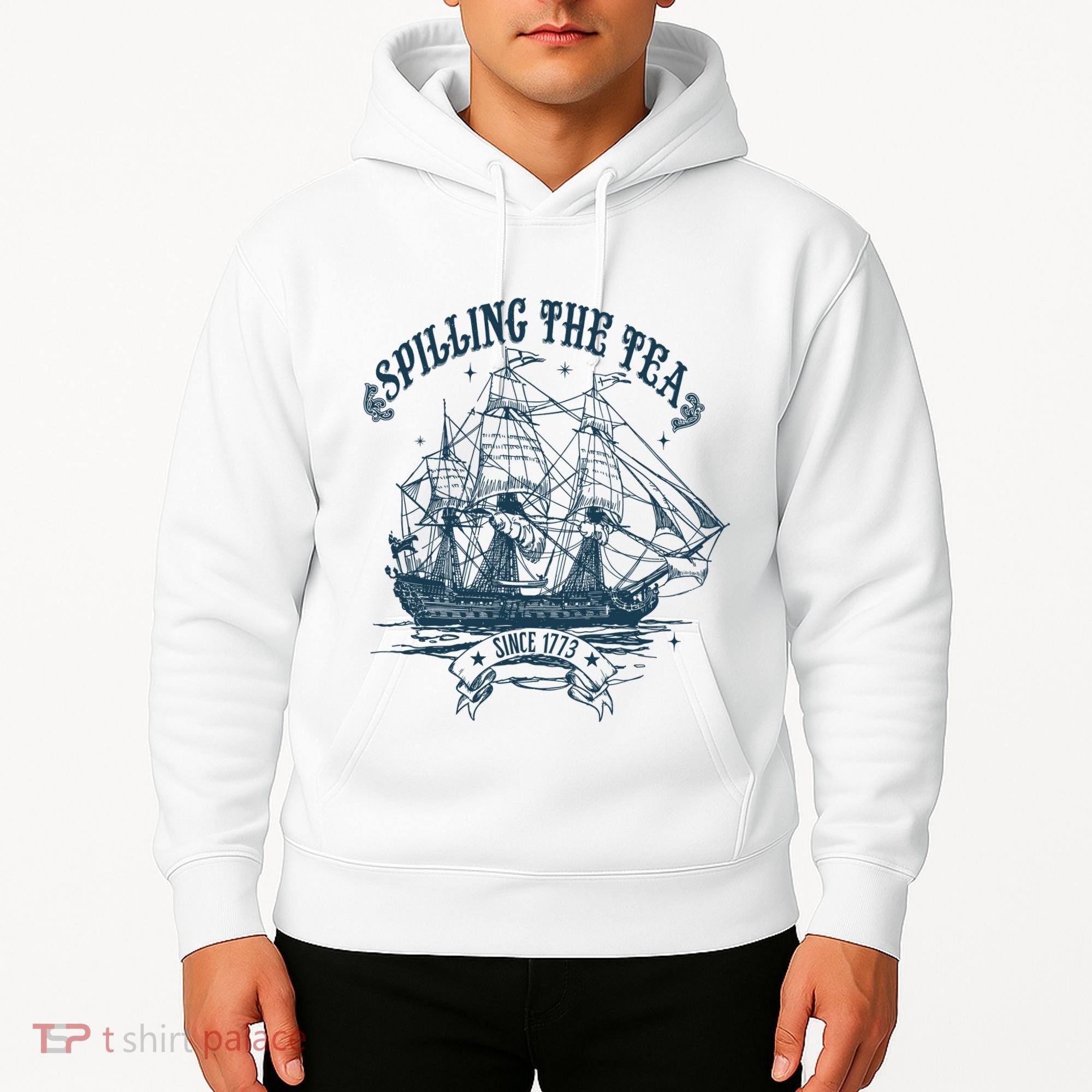 Spilling The Tea Since 1773 America Freedom Hoodie