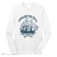 Spilling The Tea Since 1773 America Freedom Long Sleeve Shirt thumb 0