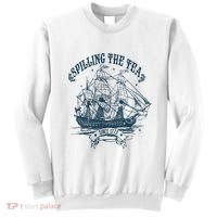Spilling The Tea Since 1773 America Freedom Sweatshirt thumb 0