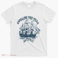 Spilling The Tea Since 1773 America Freedom T-Shirt thumb 0