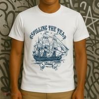 Spilling The Tea Since 1773 America Freedom T-Shirt thumb 3
