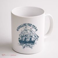 Spilling The Tea Since 1773 America Freedom Coffee Mug thumb 1