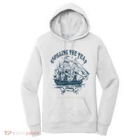 Spilling The Tea Since 1773 America Freedom Women's Hoodie thumb 0