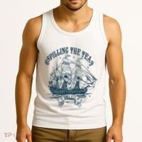 Spilling The Tea Since 1773 America Freedom Tank Top thumb 3