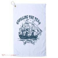 Spilling The Tea Since 1773 America Freedom Golf Towel thumb 0