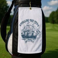 Spilling The Tea Since 1773 America Freedom Golf Towel thumb 2
