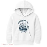 Spilling The Tea Since 1773 America Freedom Kids Hoodie thumb 0