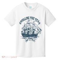 Spilling The Tea Since 1773 America Freedom Kids T-Shirt thumb 0