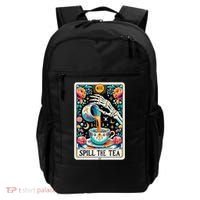 Spill The Tea Funny Tarot Card Sarcastic Skeleton Backpack thumb 0