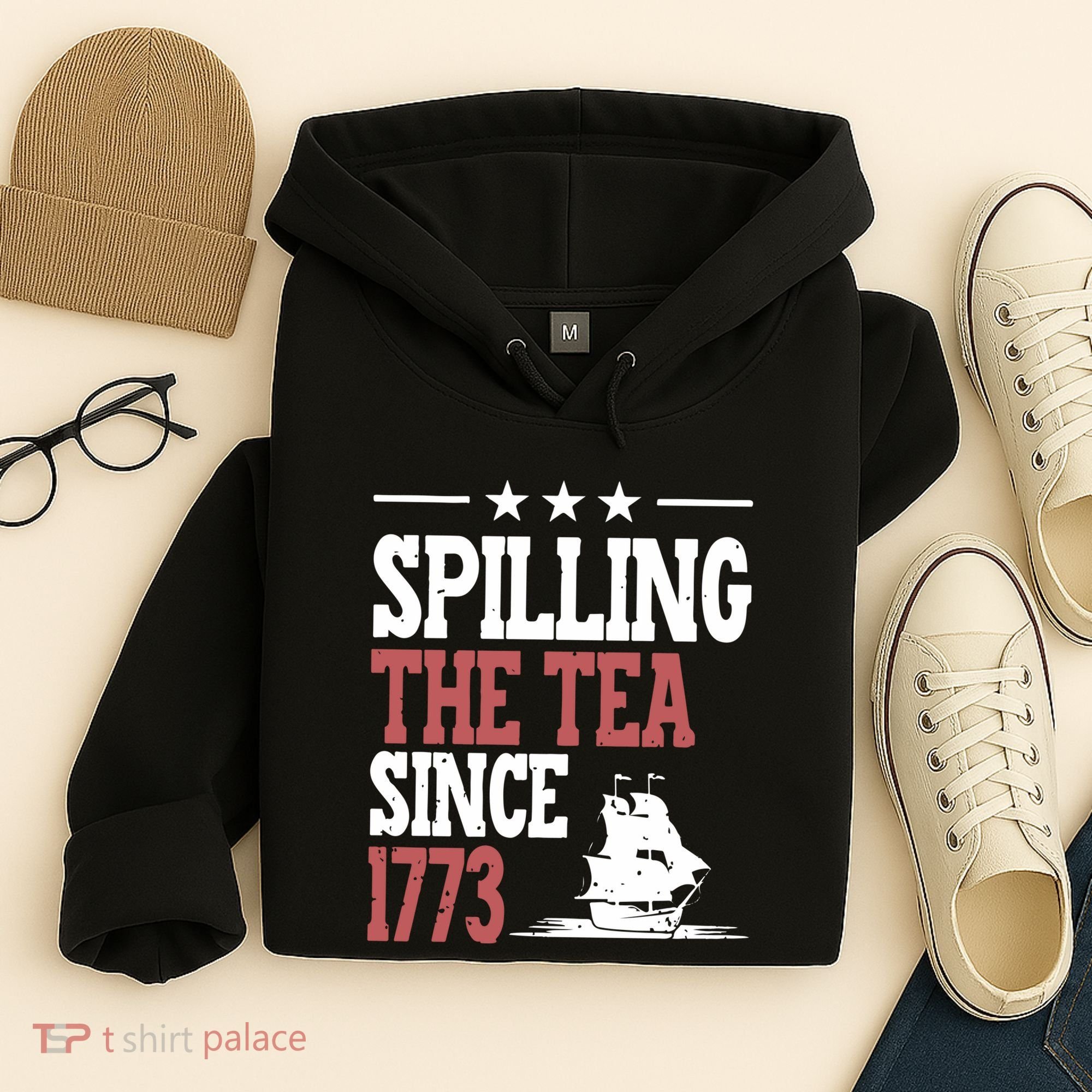 Spilling The Tea Since 1773 Funny History Teacher Hoodie