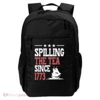 Spilling The Tea Since 1773 Funny History Teacher Backpack thumb 0
