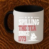Spilling The Tea Since 1773 Funny History Teacher Coffee Mug thumb 2