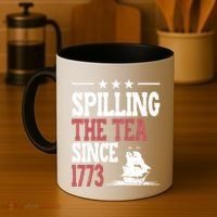 Spilling The Tea Since 1773 Funny History Teacher Coffee Mug thumb 4