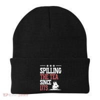 Spilling The Tea Since 1773 Funny History Teacher Beanie thumb 0