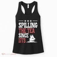 Spilling The Tea Since 1773 Funny History Teacher Women's Tank Top thumb 0