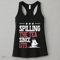 Spilling The Tea Since 1773 Funny History Teacher Women's Tank Top thumb 3