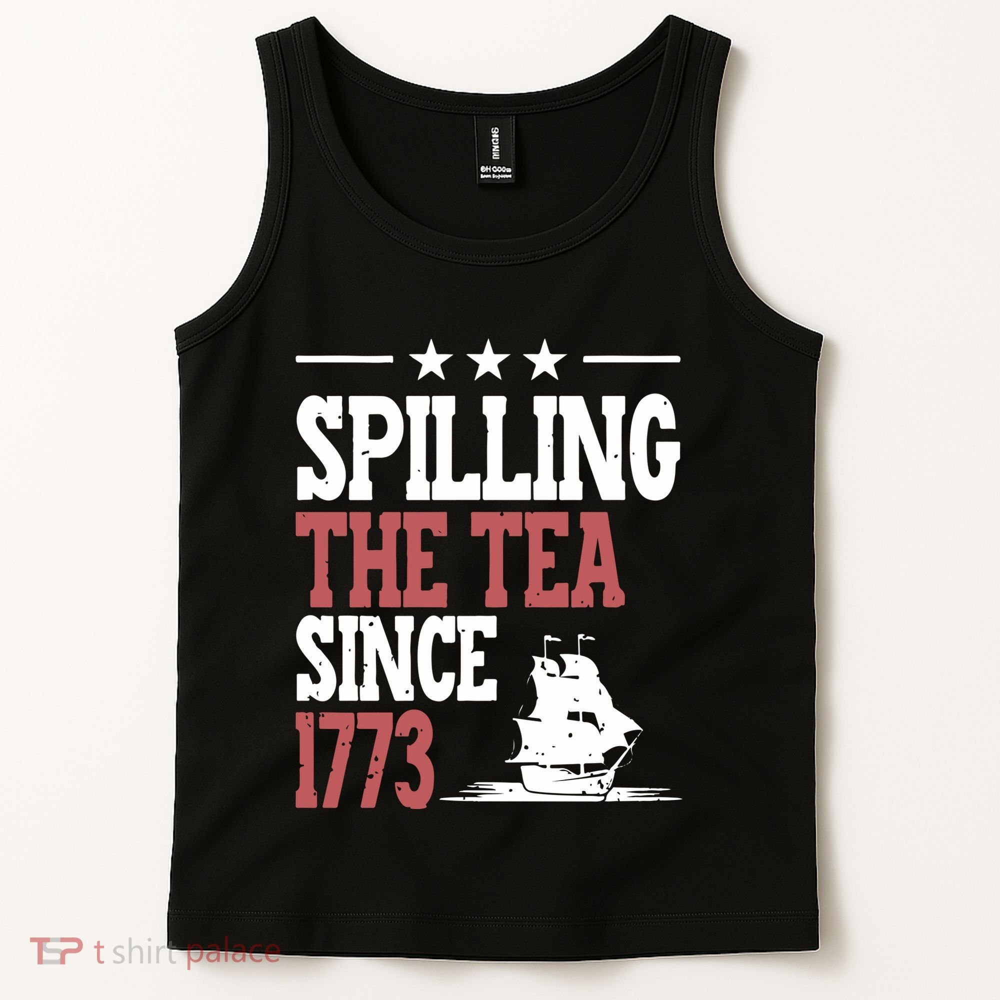 Spilling The Tea Since 1773 Funny History Teacher Tank Top