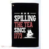 Spilling The Tea Since 1773 Funny History Teacher Golf Towel thumb 0